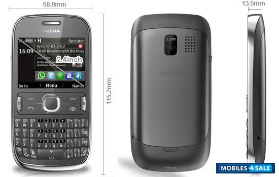 Dark Grey With Silver Nokia Asha 302