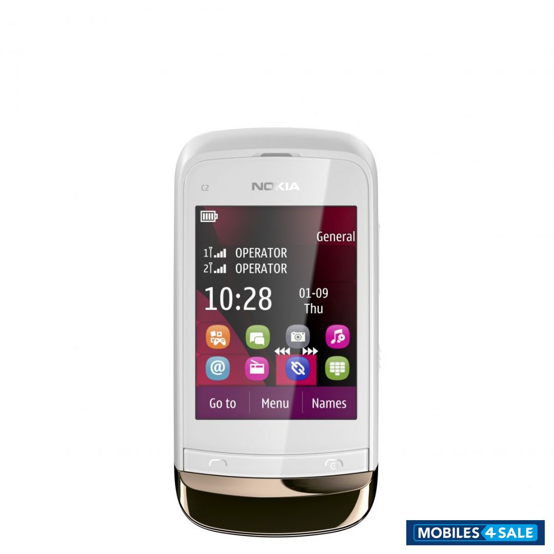 White Nokia C2-03