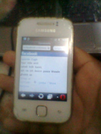 White Samsung Galaxy Y