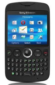 Black Sony Ericsson txt