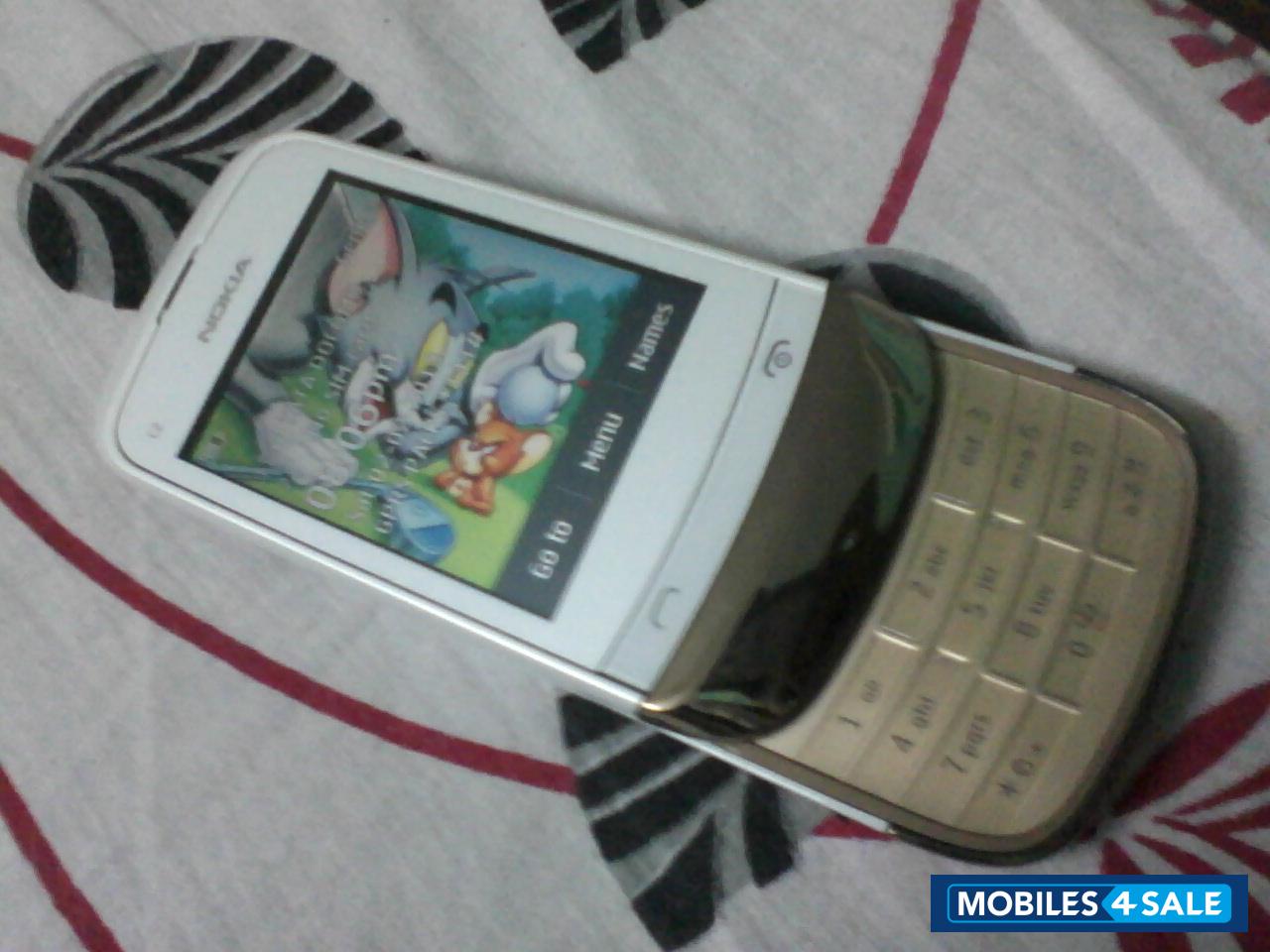 Golden White Nokia C2-03