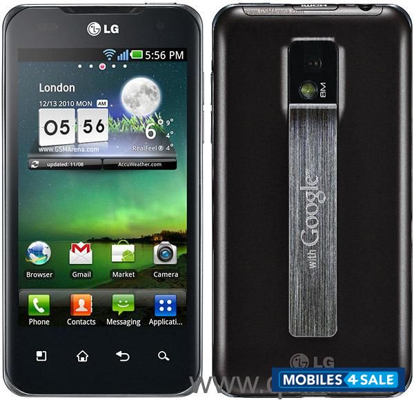 Black LG Optimus 2X