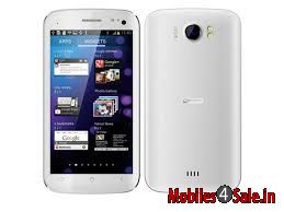 White Micromax Canvas A100