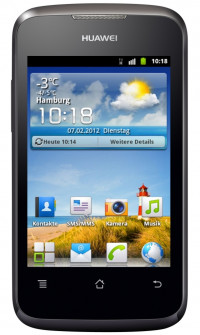 Black Huawei Ascend Y200