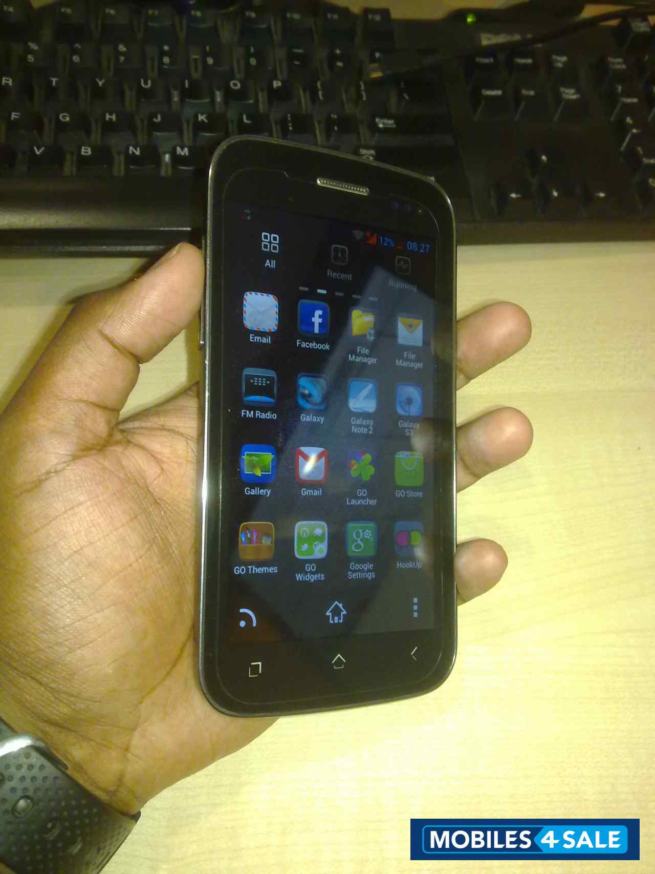 Black Micromax Canvas 2 A110