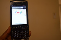 Black BlackBerry Torch 9800