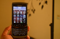 Black BlackBerry Torch 9800