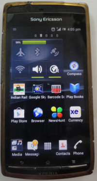 Black Sony Ericsson Xperia arc S