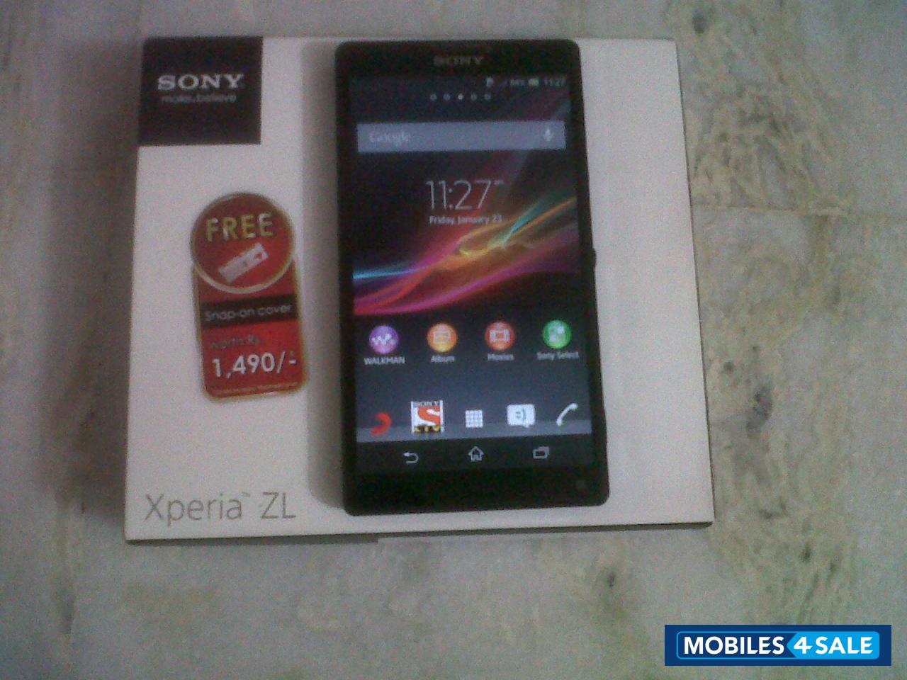 Black Sony Xperia ZL