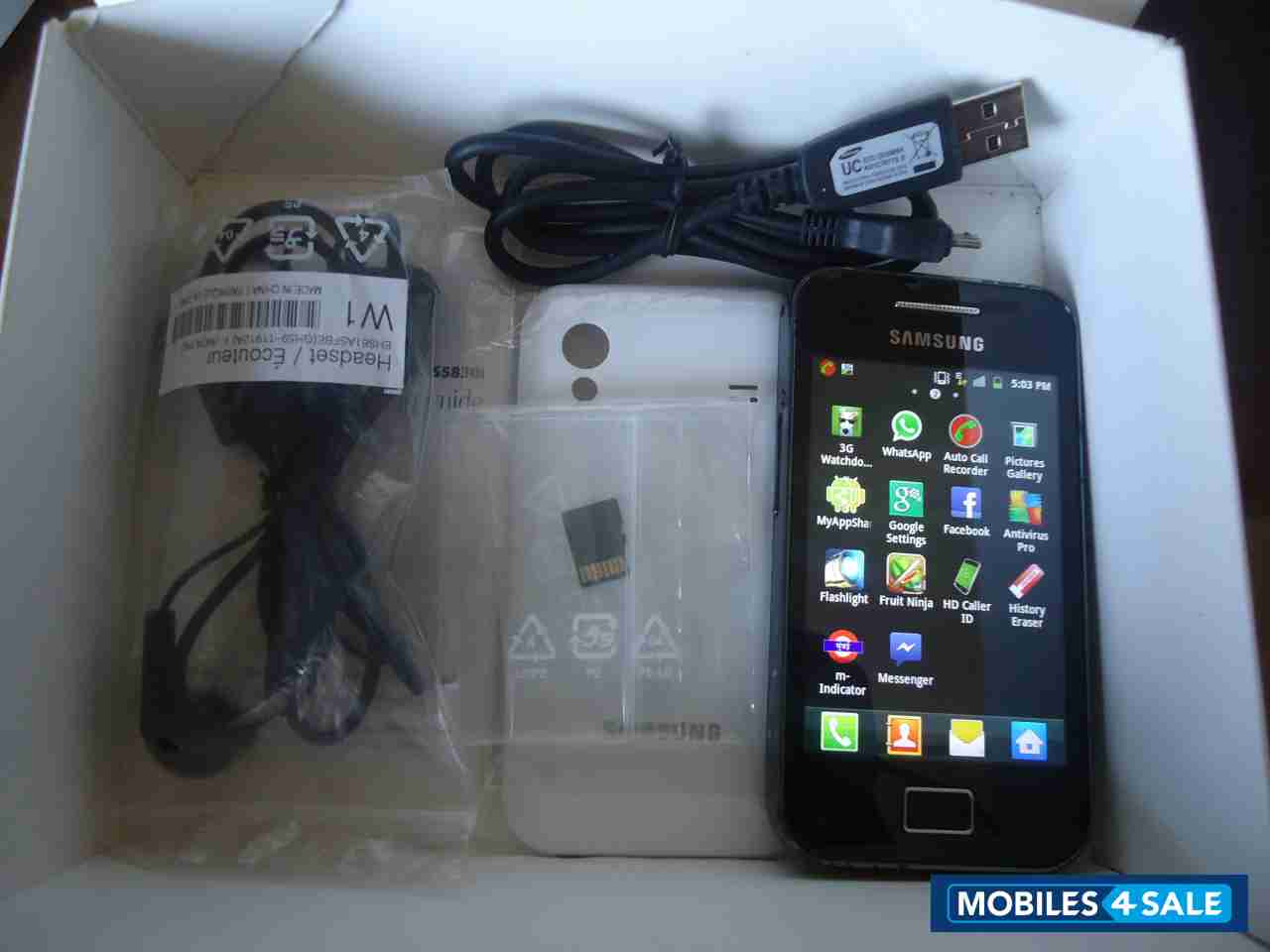 Onyx Black Samsung Galaxy Ace