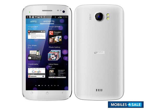 White Micromax Canvas 2 A110