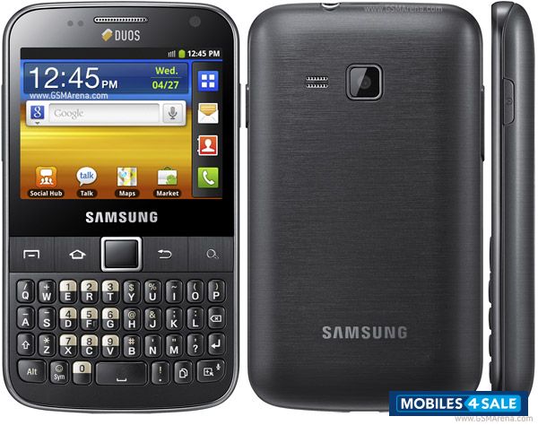 Grey Black Samsung Galaxy Y Pro Duos B5512