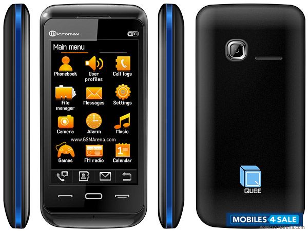 Black & Blue Border Micromax X550 Qube