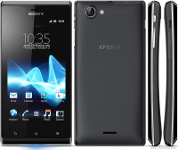 Black Sony Xperia J