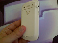 White BlackBerry Bold 9900