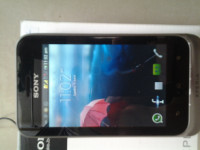 Black Silver Sony Xperia tipo dual