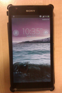 Black Sony Xperia SP