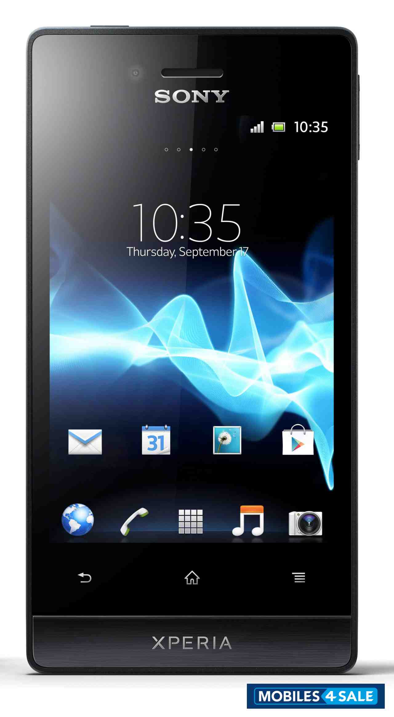 Black Sony Xperia miro