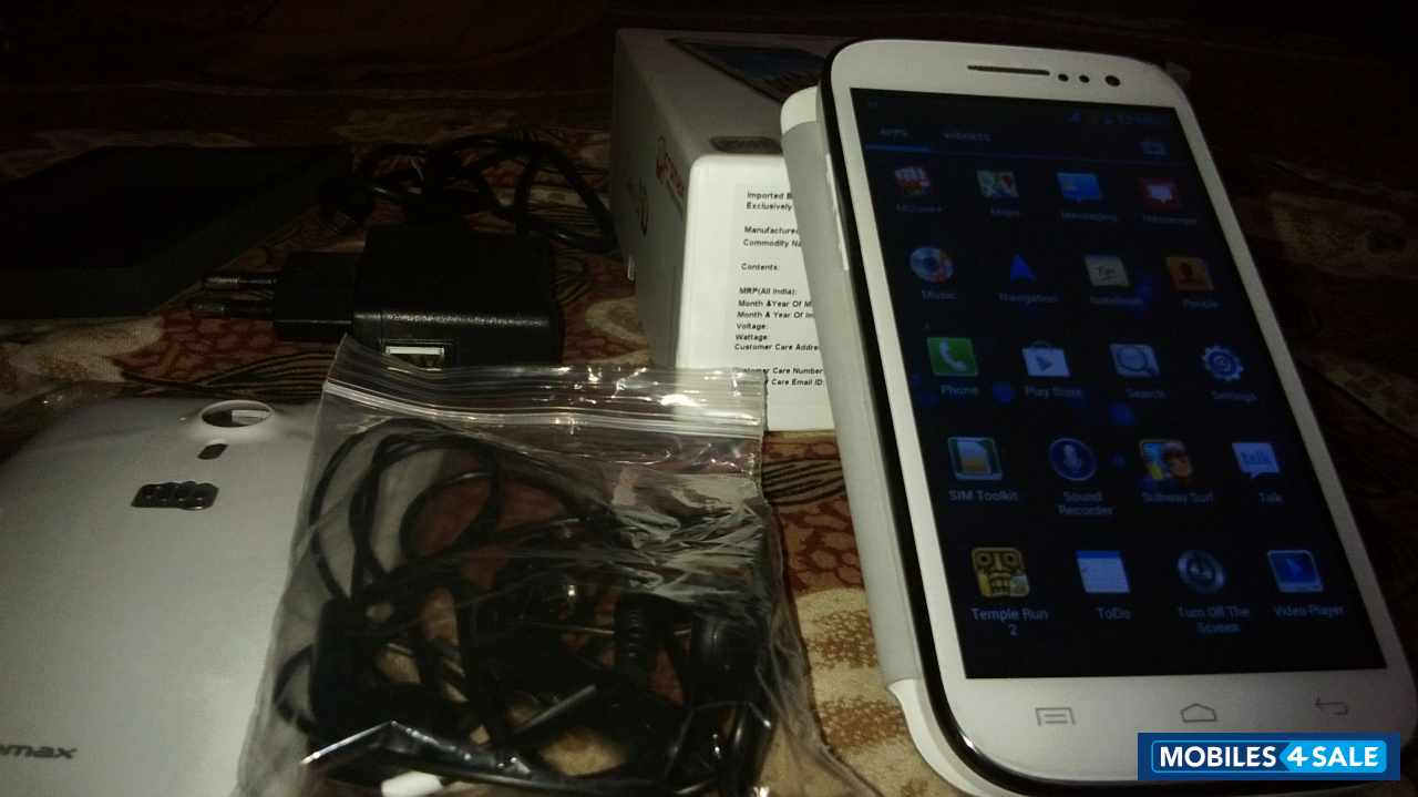 White Micromax Canvas HD A116