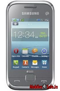 Silver Samsung Rex 60 Duos GT-C3312