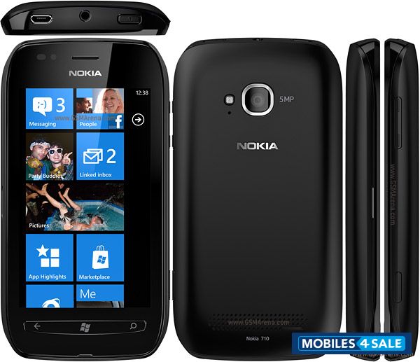 Black Nokia Lumia 710