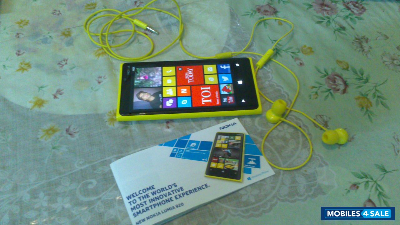 Yellow Nokia Lumia 920