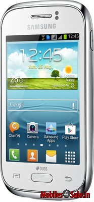 White Samsung Galaxy Young Duos GT-S6312