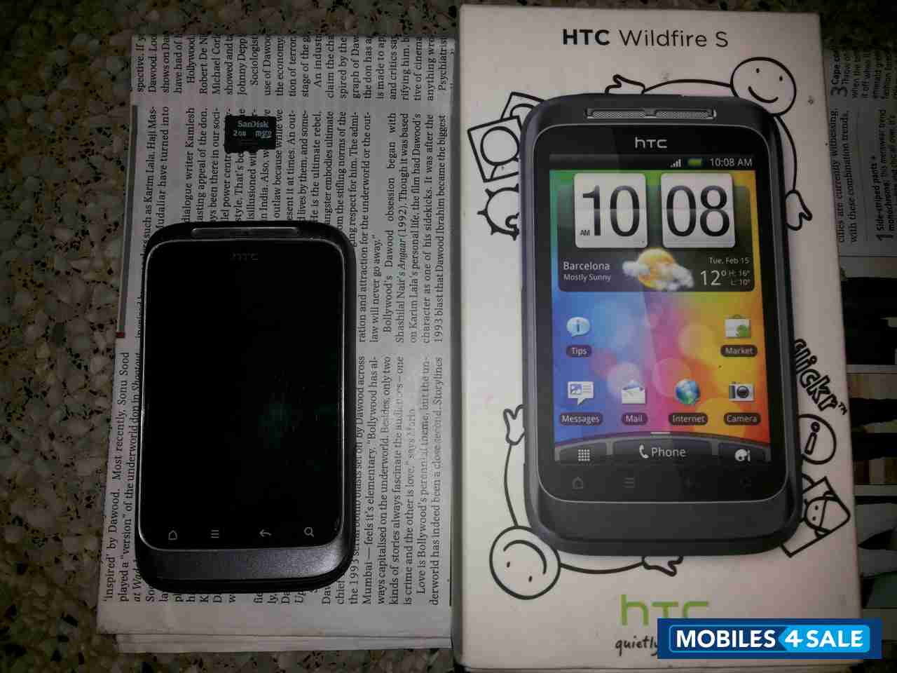 Black HTC Wildfire S