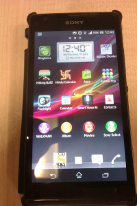 Black Sony Xperia SP