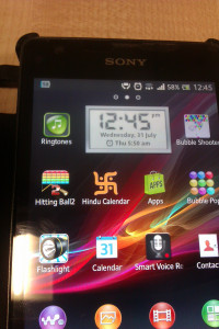 Black Sony Xperia SP