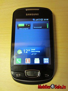 Black Samsung Galaxy Pop S5570