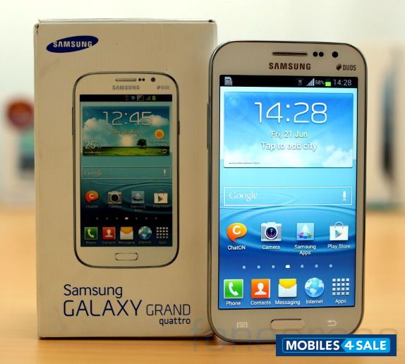 White Samsung Galaxy Grand Quarttro