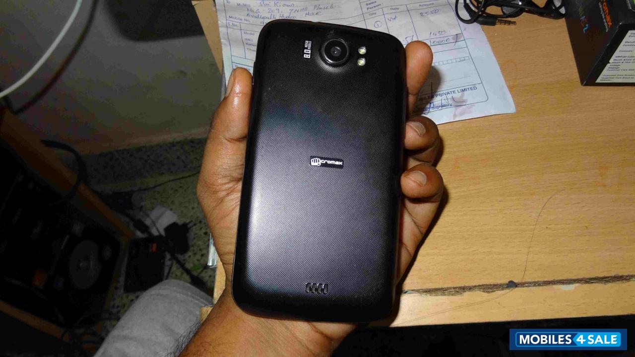 Black Micromax Canvas 2 A110