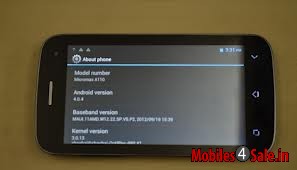 Black Micromax Canvas 2 A110