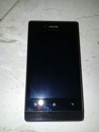 Black Sony Xperia miro