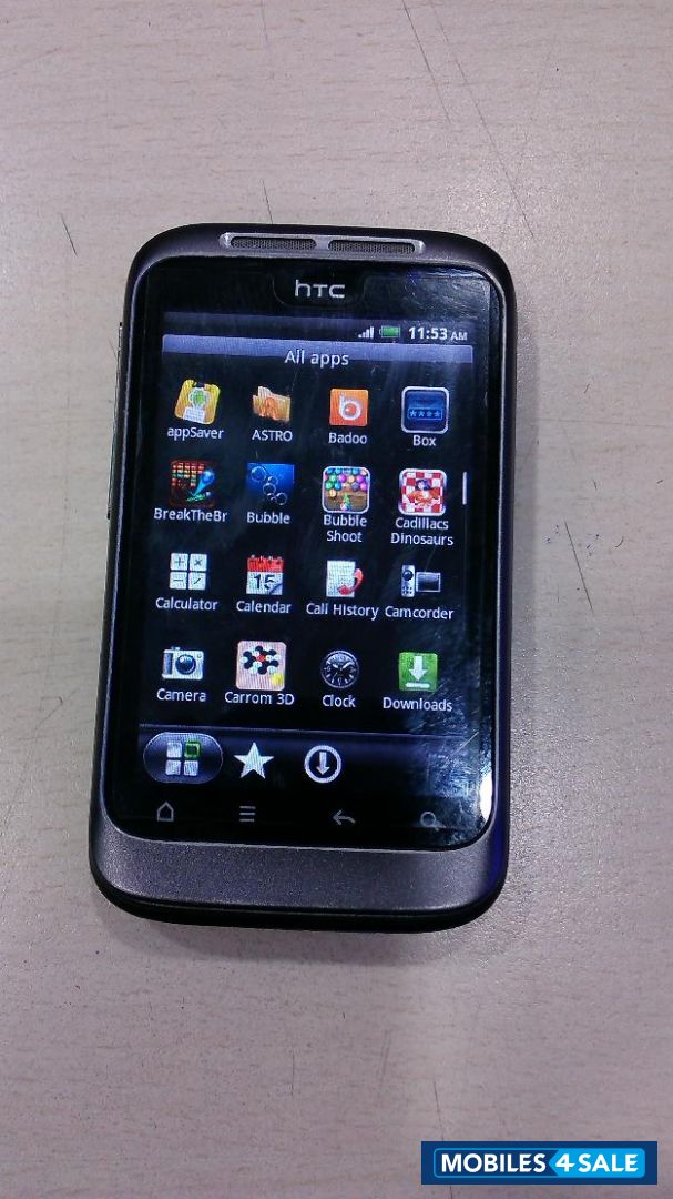 Black & Silver HTC Wildfire S