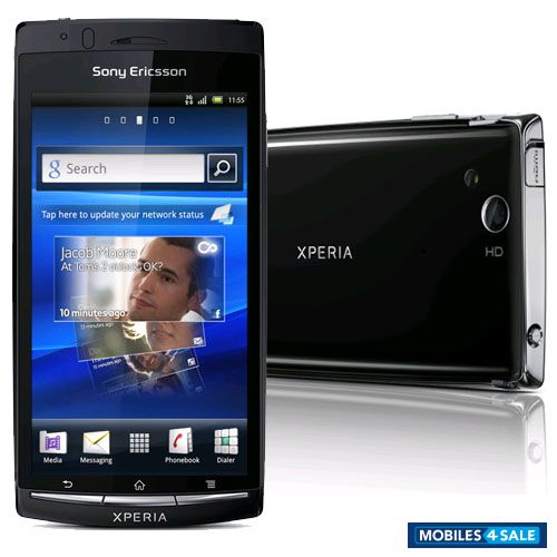 Black Sony Ericsson Xperia arc S