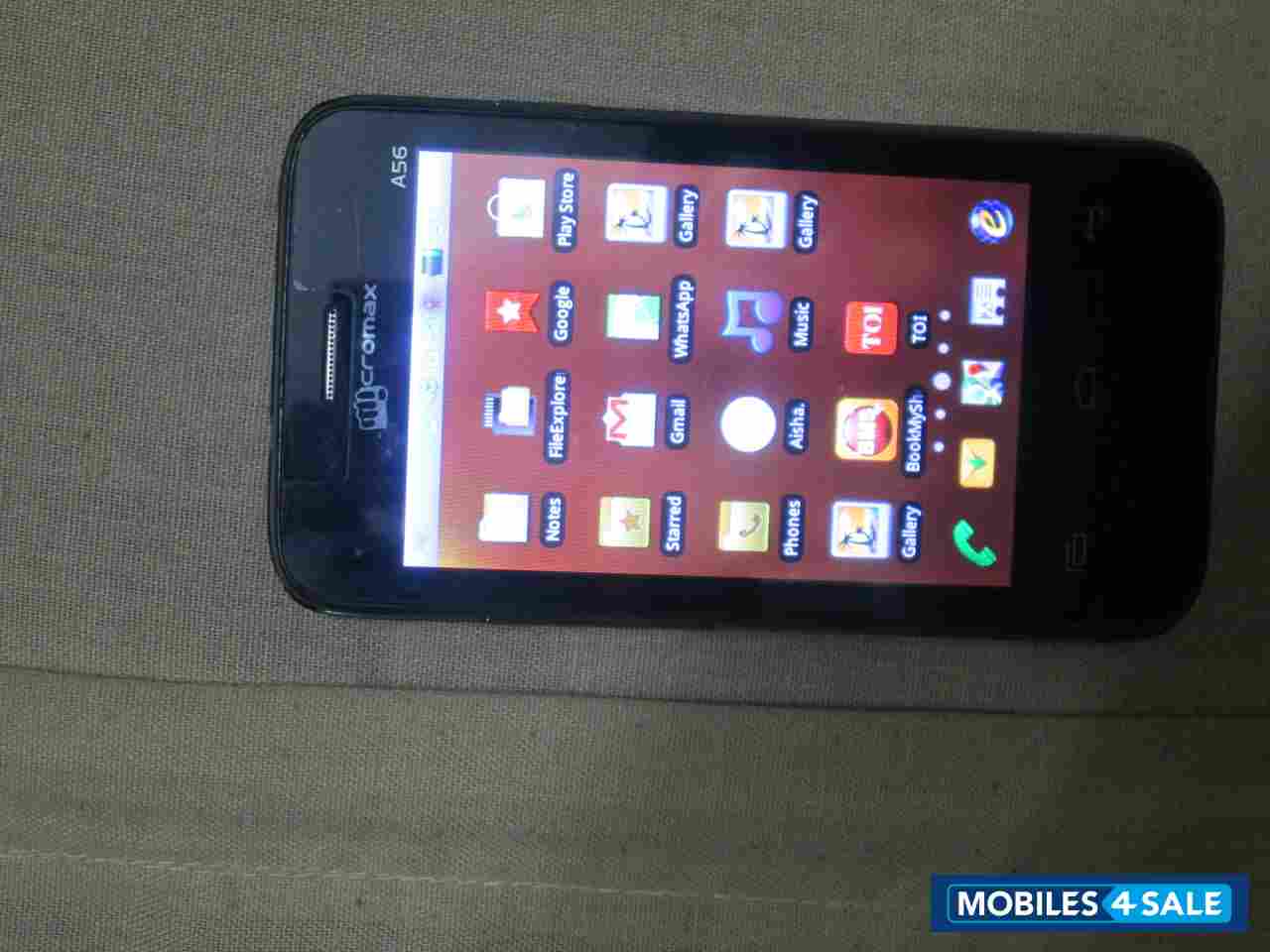 Yellow, Red & Black Micromax A56