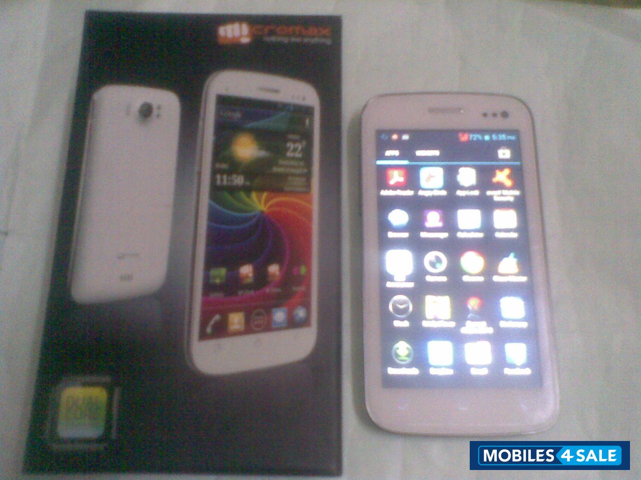 White Micromax Canvas 2 A110