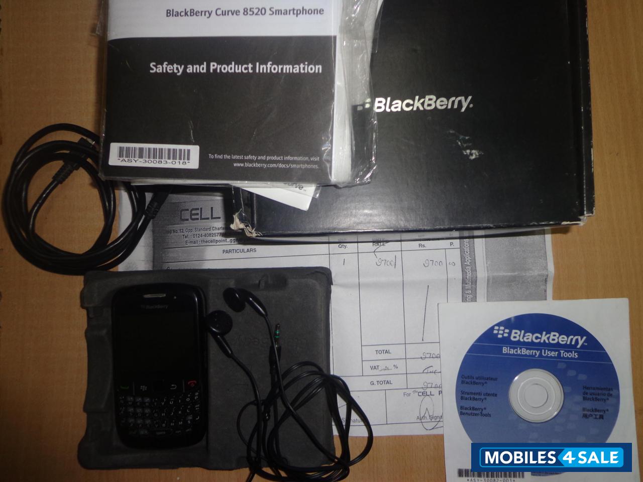 Black BlackBerry Curve 8520