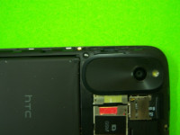 Black HTC Desire V