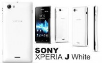 White Sony Xperia J