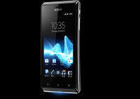 Black Sony Xperia J