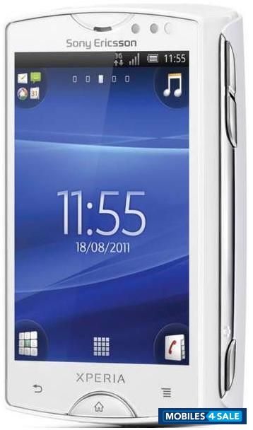 White Sony Xperia mini