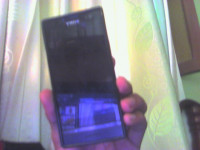 Black Sony Xperia P