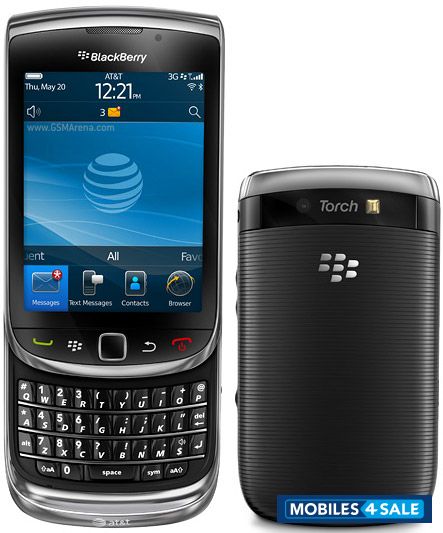 Black BlackBerry Torch 9800