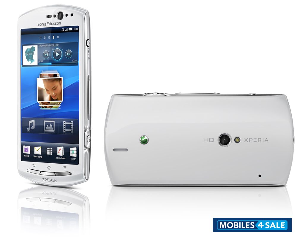 White Sony Xperia neo V