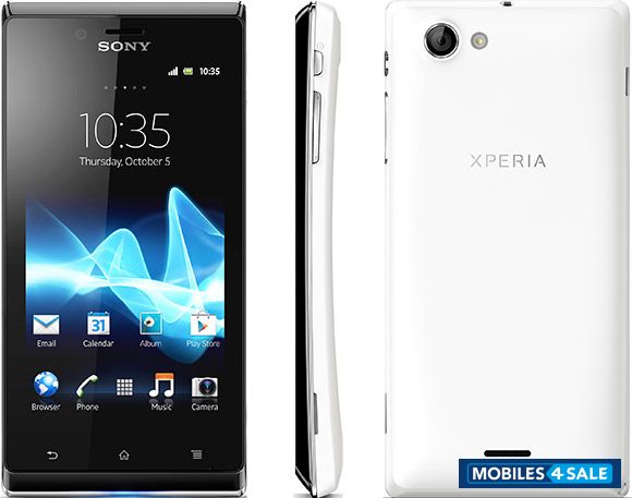 White Sony Xperia J