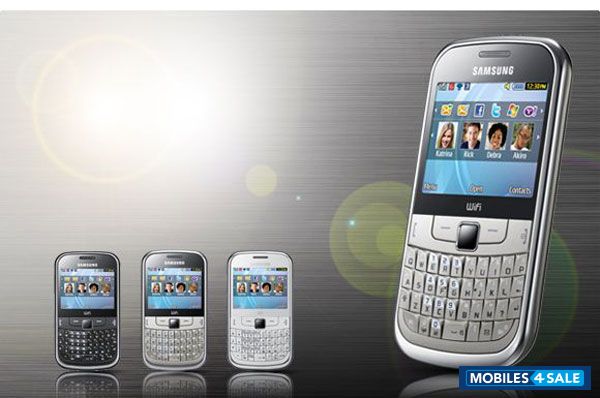 Metallic Silver Samsung Chat 335