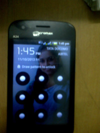 Black Micromax  Bolt A34